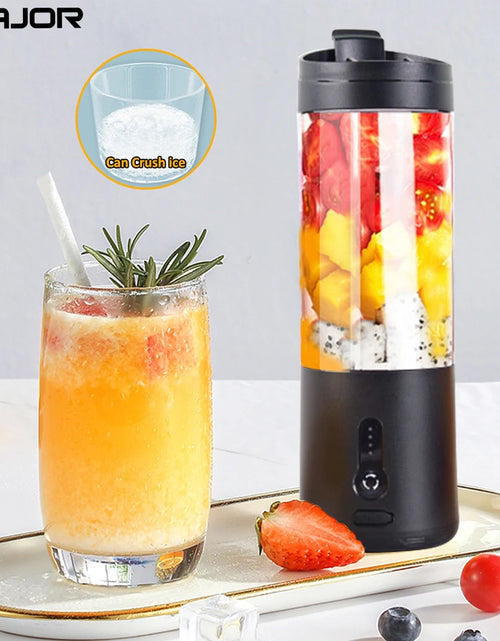 Load image into Gallery viewer, Portable Blender Mini Electric Fruit Juicer Mixer USB Rechargeable Smoothie Orange Fresh Juice Blender Portable Blender