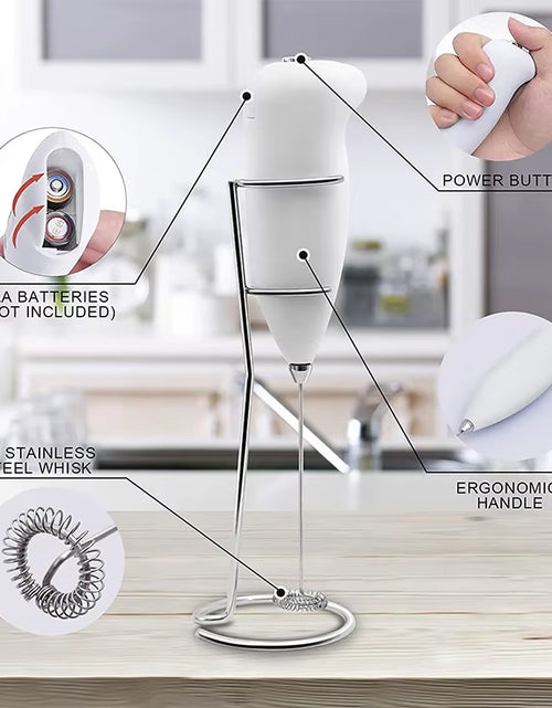 Load image into Gallery viewer, Milk Frother Handheld Mixer Electric Coffee Foamer Egg Beater Cappuccino Stirrer Mini Portable Blenders Home Kitchen Whisk Tool
