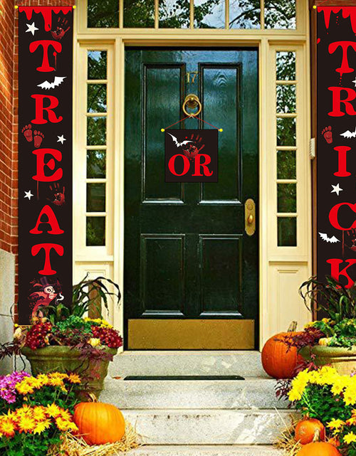 Load image into Gallery viewer, Halloween Decoration Outdoor Banner Halloween Couplets