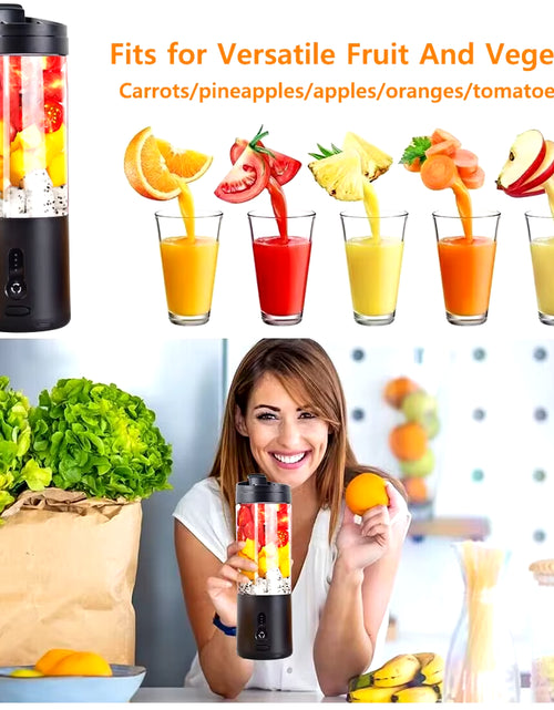 Load image into Gallery viewer, Portable Blender Smoothies Mini Portable Juicer Blender USB Rechargeable Portable Blender for Smoothies Fresh Fruit Juice Mixer