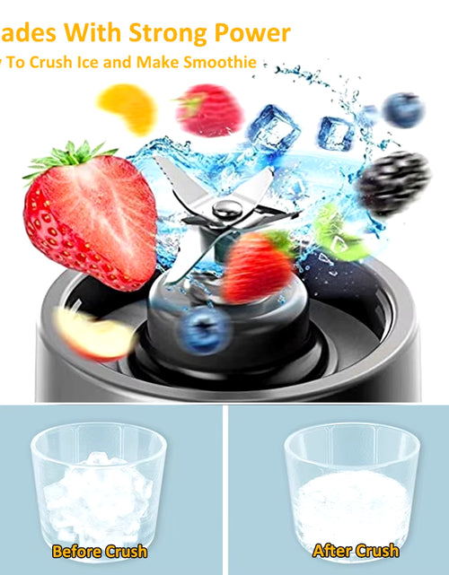 Load image into Gallery viewer, Portable Blender Smoothies Mini Portable Juicer Blender USB Rechargeable Portable Blender for Smoothies Fresh Fruit Juice Mixer