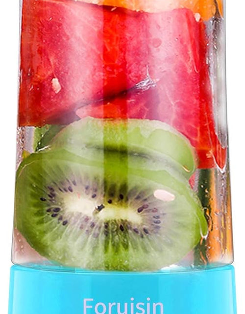 Load image into Gallery viewer, Portable Blender, Personal Blender 14 OZ Smoothie Maker Blender, Personal Smoothie Mixer, Usb Rechargeble Baby Milkshake Mixing with Six Blades, Blue