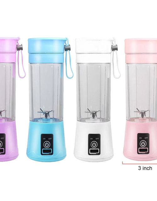 Load image into Gallery viewer, 380Ml Electric Juicer Bottle, Fruit Vegetable Blender, Portable Smoothie Maker Mixer Bottle, Rechargeable Blender Bottle, White