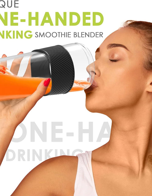 Load image into Gallery viewer, Portable Blender,  Personal Size Blender for Smoothies, Juice and Shakes, 12Oz USB Rechargeable Juice Blender Bottles, 60W Strong Power Travel Mini Blender for Sports, Travel, Outdoors