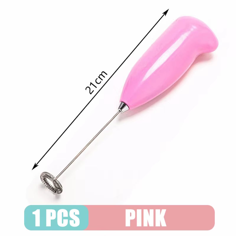 Milk Frother Handheld Mixer Electric Coffee Foamer Egg Beater Cappuccino Stirrer Mini Portable Blenders Home Kitchen Whisk Tool