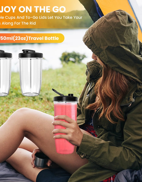 Load image into Gallery viewer, 1000W Personal Blender for Smoothies and Shakes, Smoothie Maker with 6 Blades, 2*23 Oz Cups, 1*10Oz Grind Cup, Portable Blenders for Kitchen
