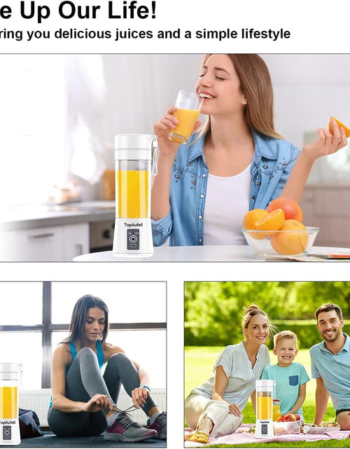Load image into Gallery viewer, Portable Blender,Mini Blender for Shakes and Smoothies,Six Blades in 3D for Superb Mixing,Personal Size Blender with Powerful Motor 2000Mah Rechargeable Battery for Home, Travel, Office
