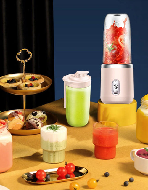 Load image into Gallery viewer, Winter Savings Clearance!  Portable Blenders ,Personal Blend-Er for Shakes and Smoothies, Fruit Juicer USB Rechargeable with 6 Blades, Handheld Blenders for Sports Travel and Outdoors
