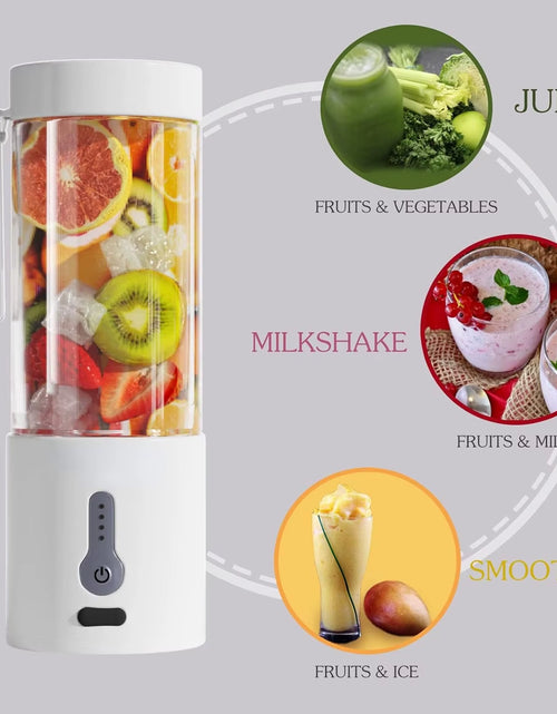 Load image into Gallery viewer, Powerful Portable Blender for Shakes and Smoothies On-The-Go, 150W Motor, Fast USB C Rechargeable, Compact Design with Power Dis
