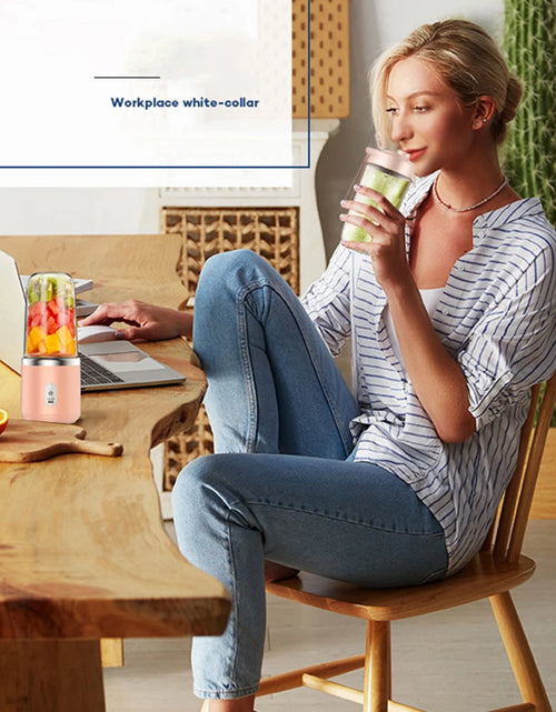 Load image into Gallery viewer, Winter Savings Clearance!  Portable Blenders ,Personal Blend-Er for Shakes and Smoothies, Fruit Juicer USB Rechargeable with 6 Blades, Handheld Blenders for Sports Travel and Outdoors
