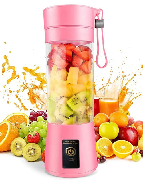 Load image into Gallery viewer, Portable Blender Mini Blender for Shakes and Smoothies Rechargeable USB 380Ml Traveling Fruit Juicer Cup with 6 Blades
