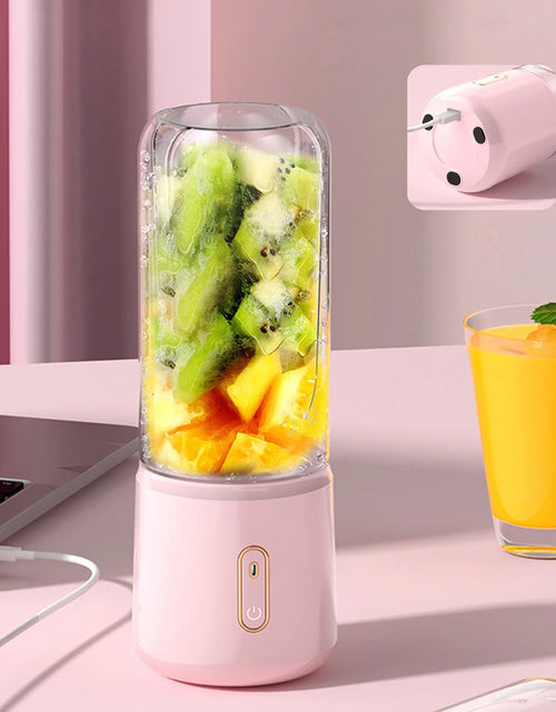 Load image into Gallery viewer, Home Essentials Kitchen Small Appliances Portable Blenders , Blenders for Shakes And, Fruit Juicer USB Rechargeable with 6 Blades, Handheld Blenders for Sports Travel and Outdoors Clearance
