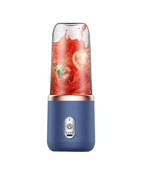 Load image into Gallery viewer, Portable Blenders, Small Blenders Fruit Juicer USB Rechargeable with 6 Blades Blenders for Shakes, Portable Fruit Juicer Blenders Handheld Smooths Blenders for Sports Travel and Outdoors
