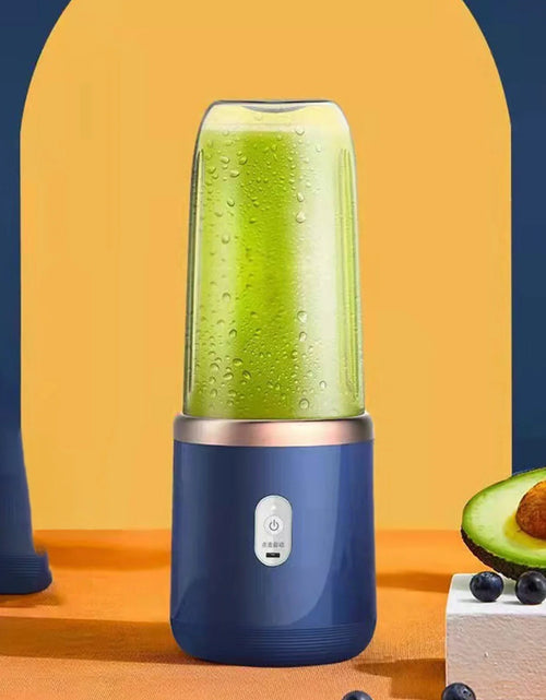Load image into Gallery viewer, Portable Blenders, Small Blenders Fruit Juicer USB Rechargeable with 6 Blades Blenders for Shakes, Portable Fruit Juicer Blenders Handheld Smooths Blenders for Sports Travel and Outdoors
