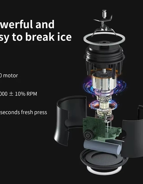 Load image into Gallery viewer, Big Power Portable Blender 600ML Electric Juicer Fruit Mixers 4000Mah USB Rejected Smoothie Mini Blender Personal Juicer Colorf
