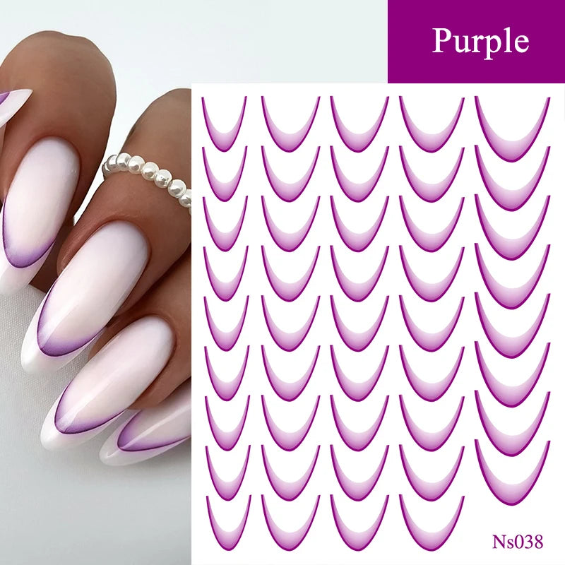 3D White Bowknot Flower Nail Art Sticker Ultra-Thin Self-Adhesive Slider Summer Nail Art Decal Decoration DIY Manicure Accesorie