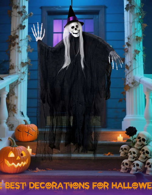 Load image into Gallery viewer, 3Pcs Halloween Hanging Ghosts, Halloween Decorations Outdoor Indoor Scary Skeleton Ghosts, Haunted House Props
