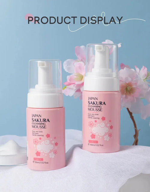 Load image into Gallery viewer, Cherry Blossom Women Facial Cleanser Face Korean Skin Care Products Original Products 100Ml
