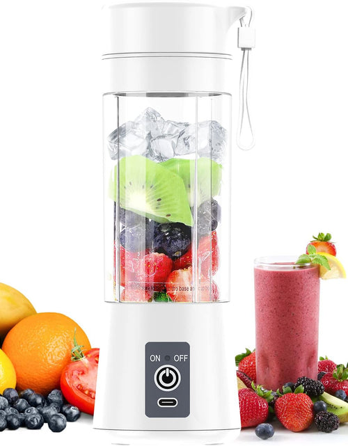 Load image into Gallery viewer, Portable Blender,Mini Blender for Shakes and Smoothies,Six Blades in 3D for Superb Mixing,Personal Size Blender with Powerful Motor 2000Mah Rechargeable Battery for Home, Travel, Office
