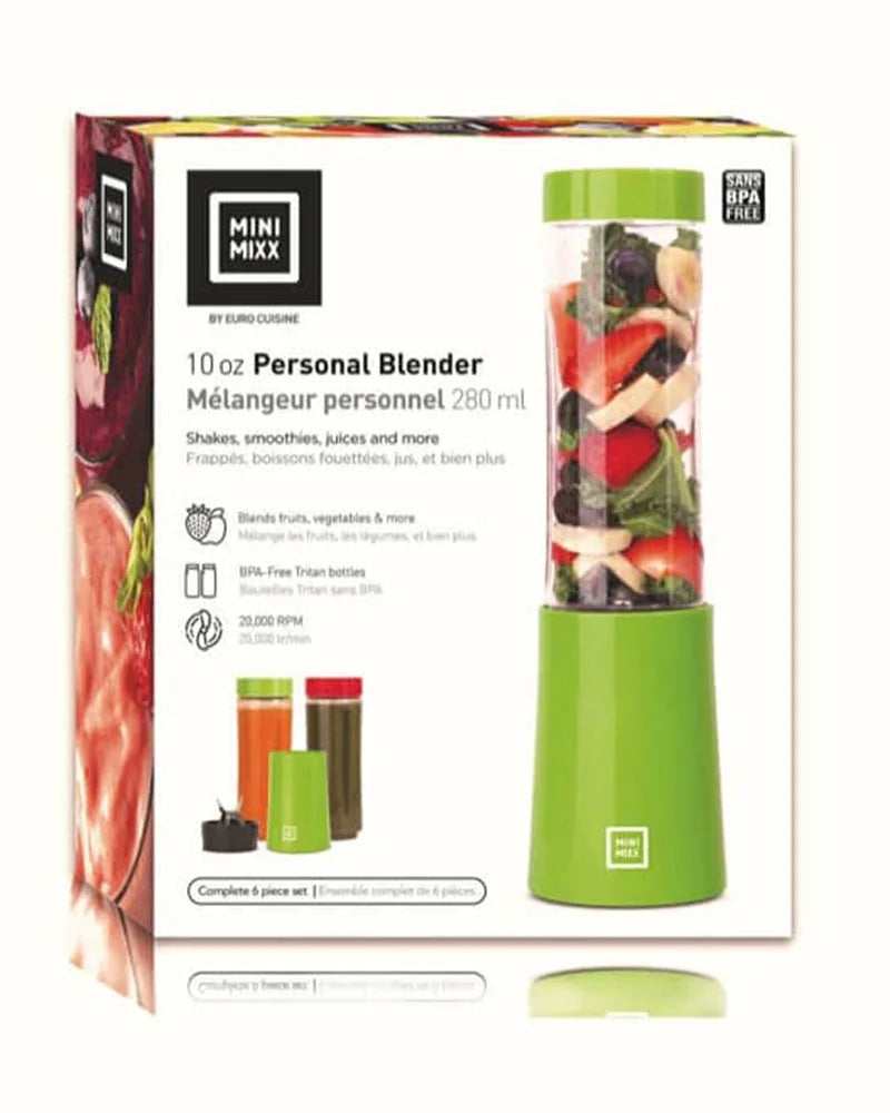 MM2G Mini Mixx Personal Blender with 2 Tritan Bottle - Green