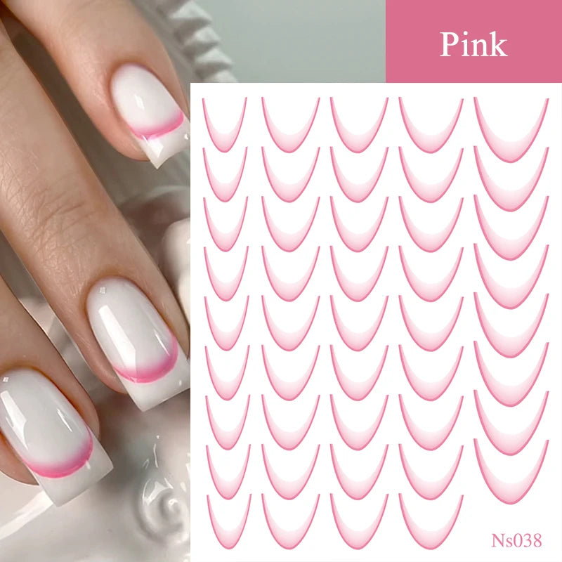 3D White Bowknot Flower Nail Art Sticker Ultra-Thin Self-Adhesive Slider Summer Nail Art Decal Decoration DIY Manicure Accesorie