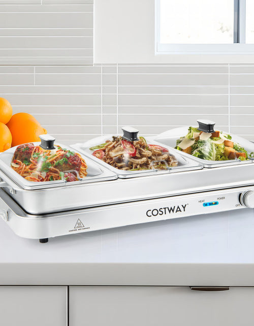 Load image into Gallery viewer, 2 in 1 Electric Warming Tray with Temperature Control
