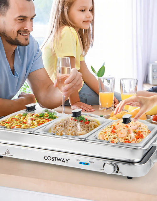 Load image into Gallery viewer, 2 in 1 Electric Warming Tray with Temperature Control
