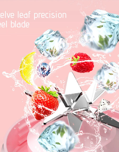 Load image into Gallery viewer, Home Essentials Kitchen Small Appliances Portable Blenders , Blenders for Shakes And, Fruit Juicer USB Rechargeable with 6 Blades, Handheld Blenders for Sports Travel and Outdoors Clearance
